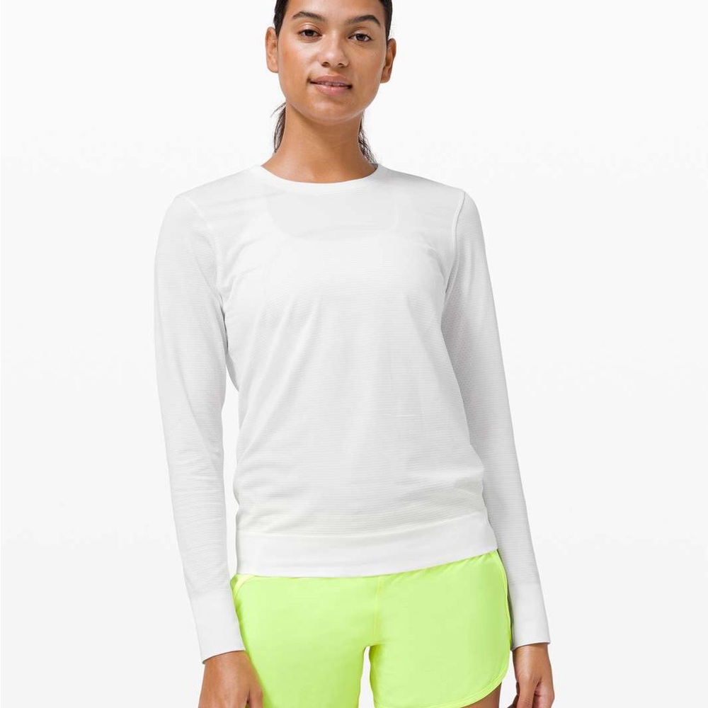 Lululemon Swiftly Breathe Long Sleeve White